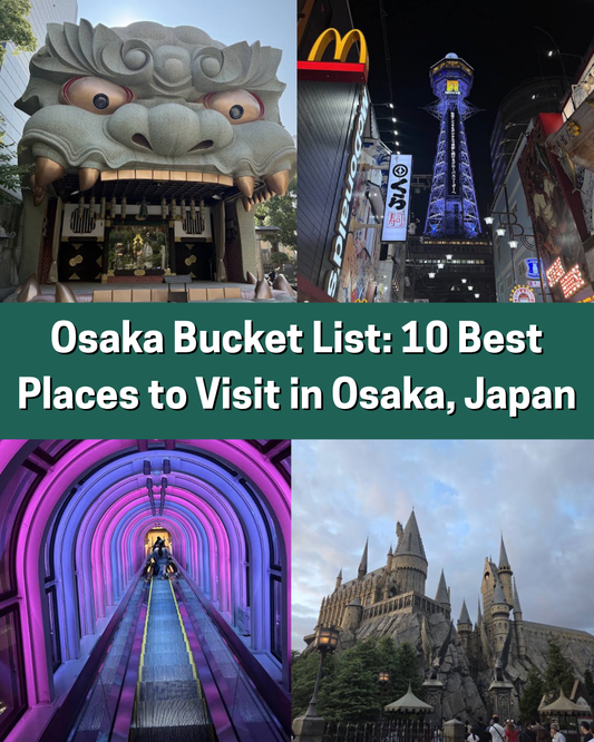 Osaka skyline featuring famous landmarks and attractions for an Osaka bucket list
