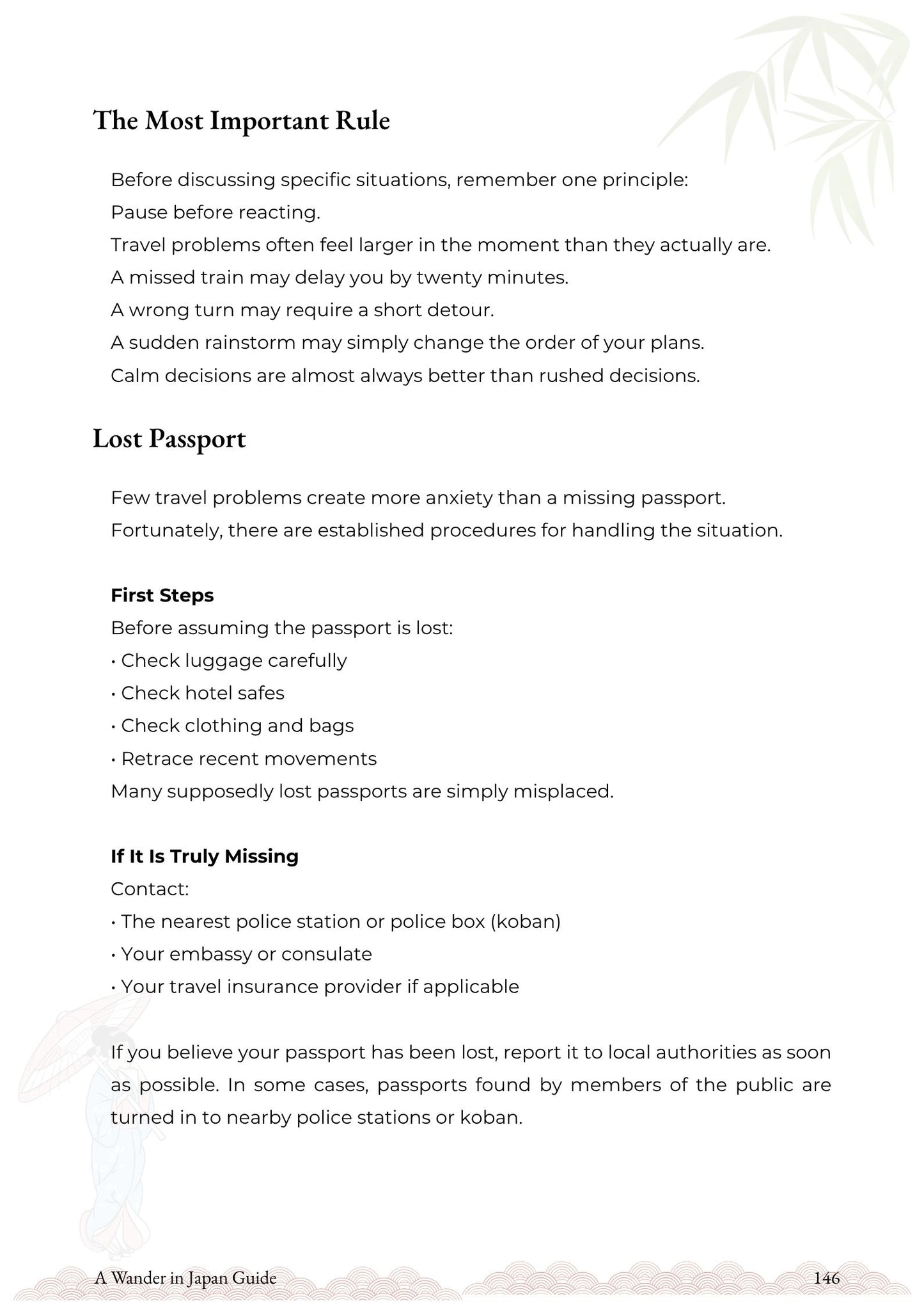A Wander in Japan Guide: First-Time Visitor Handbook (Digital PDF)