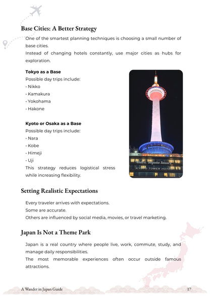 A Wander in Japan Guide: First-Time Visitor Handbook (Digital PDF)